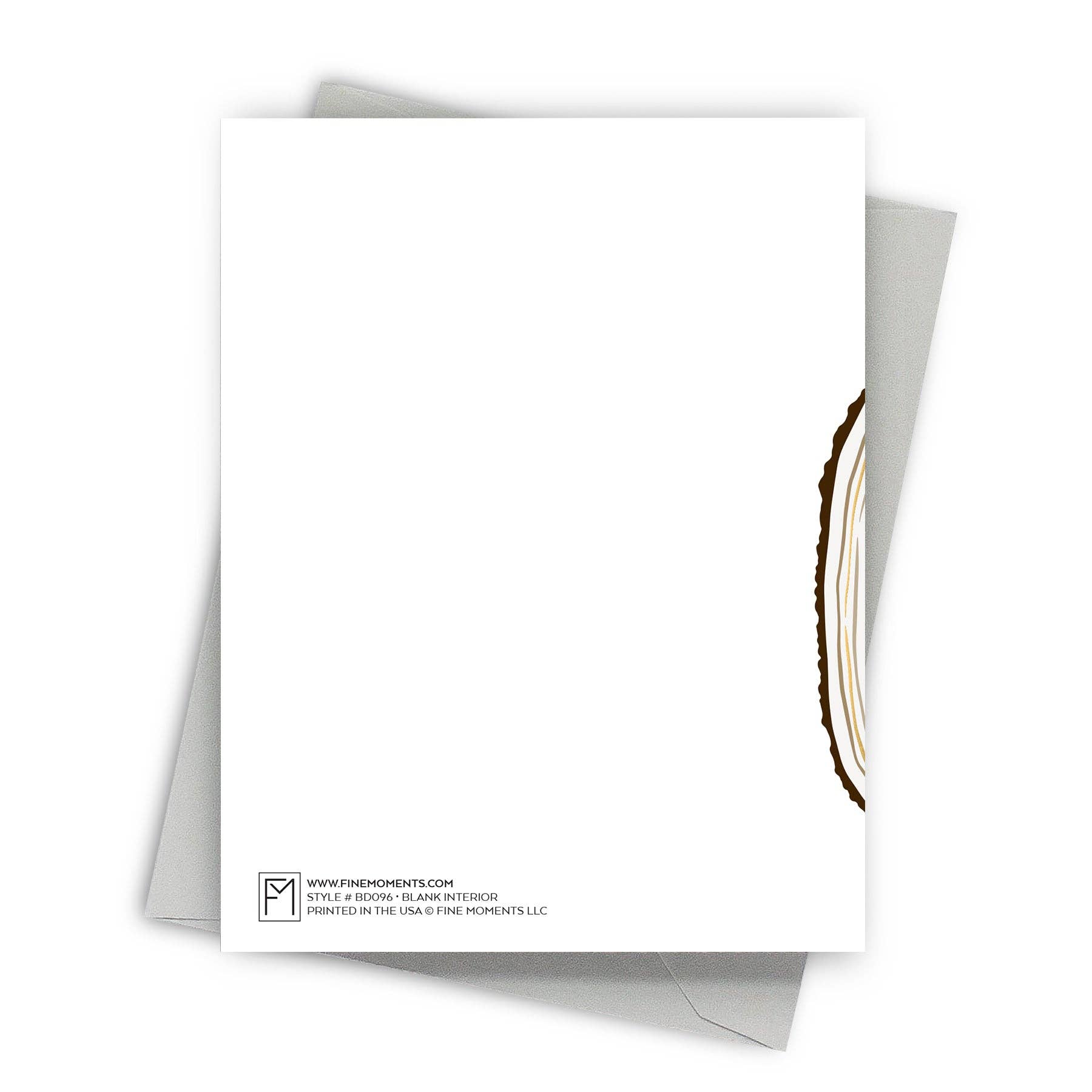 Tree Growth Rings - Reflective Birthday Card - Mellow Monkey