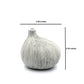 Mini Omo - Handcrafted Porcelain Bud Vase - White with Black Lines - 2.7 x 2 x 2.8 in - Mellow Monkey