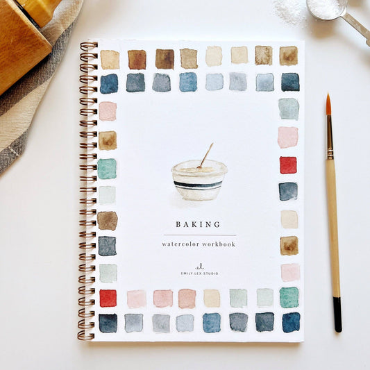 Baking Watercolor Workbook - Mellow Monkey