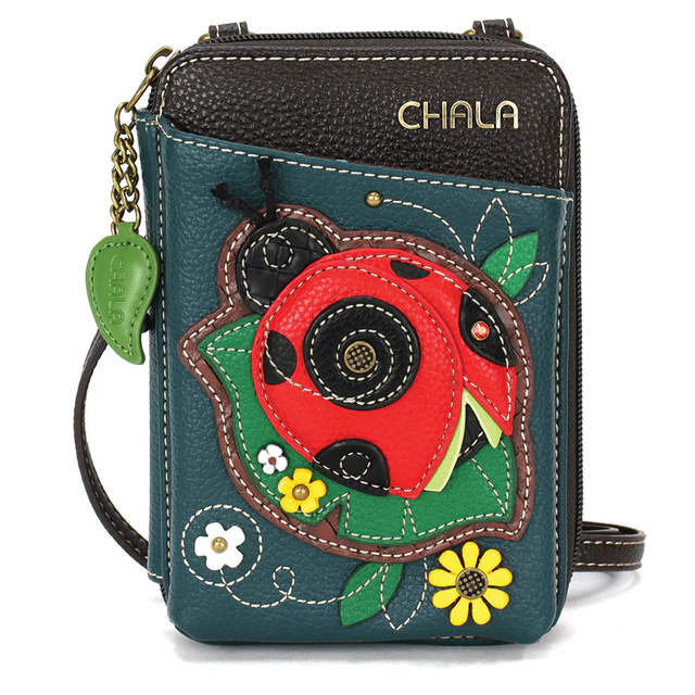Ladybug On A Leaf - Chala Wallet Crossbody - Mellow Monkey