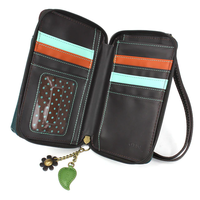 Ladybug On A Leaf - Chala Wallet Crossbody - Mellow Monkey