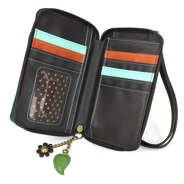 Ladybug On A Leaf - Chala Wallet Crossbody - Mellow Monkey