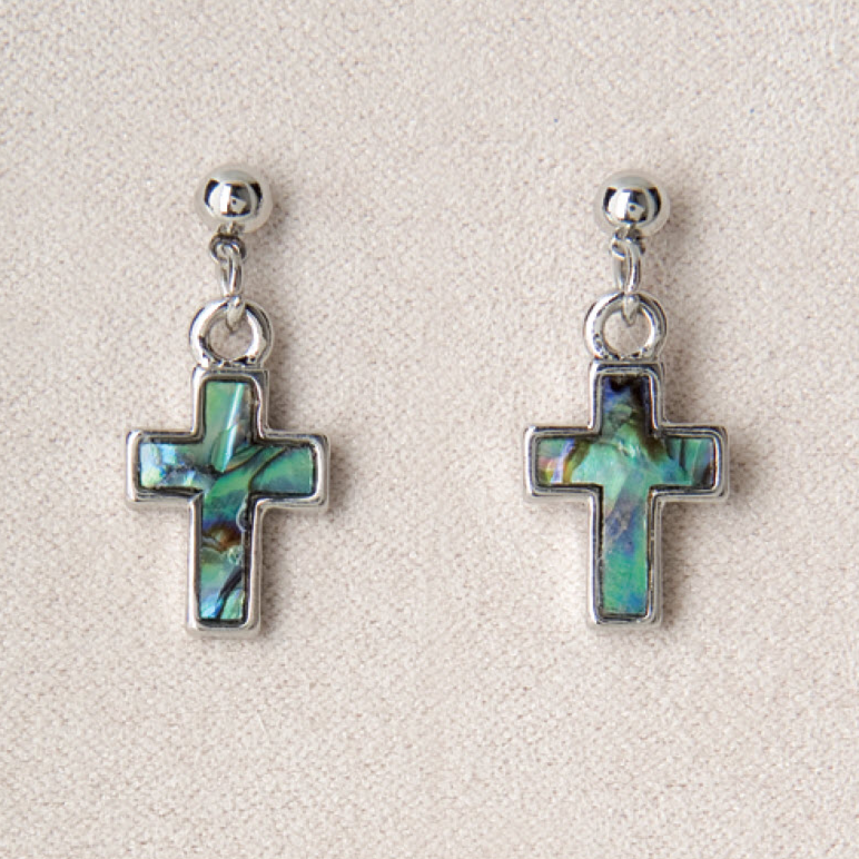 Wild Pearle Simple Cross Earrings - Mellow Monkey