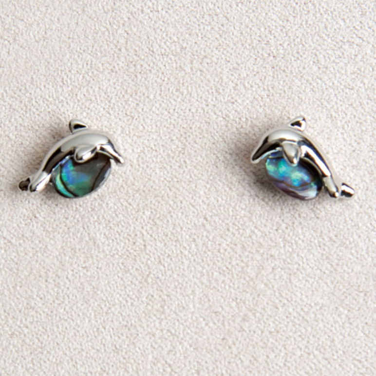 Wild Pearle Dolphin Stud Earrings - Mellow Monkey