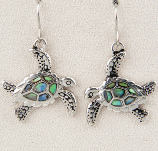 Wild Pearle Fancy Sea Turtle Earrings - Mellow Monkey