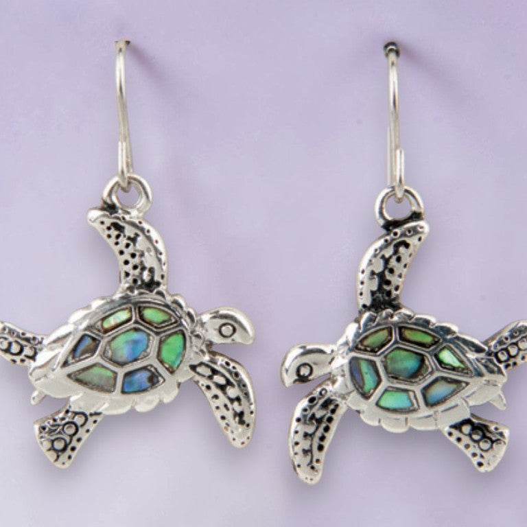 Wild Pearle Fancy Sea Turtle Earrings - Mellow Monkey