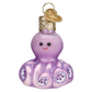 Mini Octopus - Old World Christmas Blown Glass Holiday Ornament - 2-in