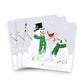 Snowmen and Cardinal - Cocktail Beverage Napkins 20-Ct - Mellow Monkey