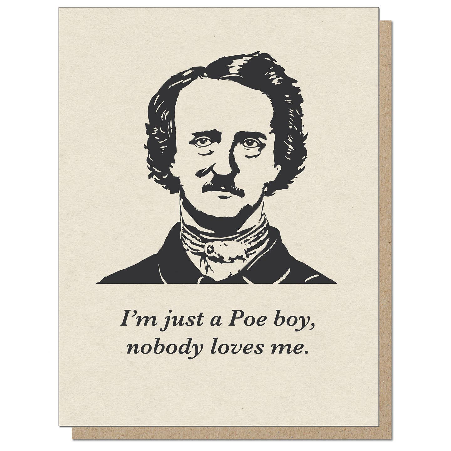 I'm Just A Poe Boy - Greeting Card - Mellow Monkey