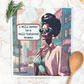 Fun Swedish Dishcloth - Well-Behaved African American Woman - Mellow Monkey
