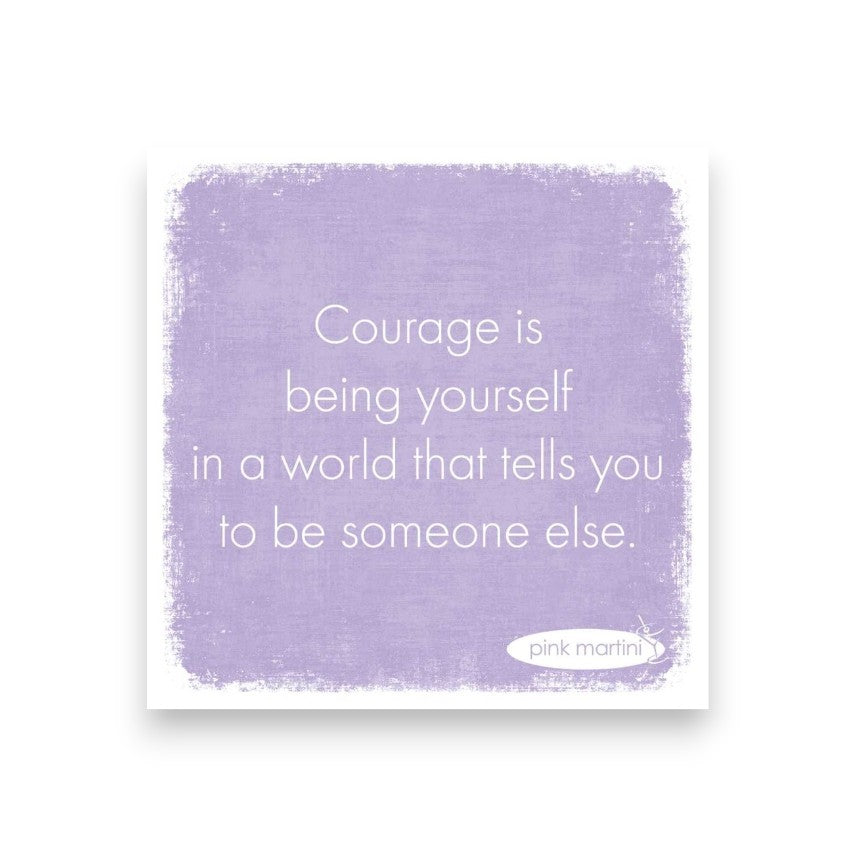Courage Is... - Cocktail Beverage Napkins 20-Ct - Mellow Monkey