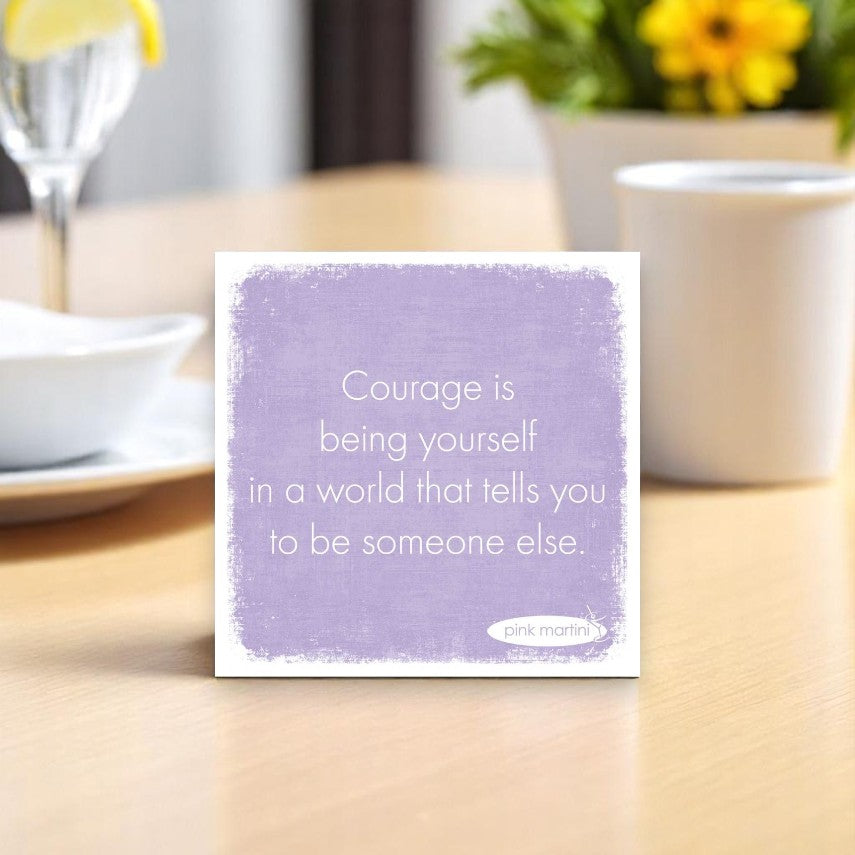 Courage Is... - Cocktail Beverage Napkins 20-Ct - Mellow Monkey