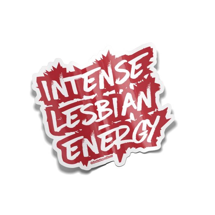Intense Lesbian Energy - Vinyl Sticker Decal – Mellow Monkey