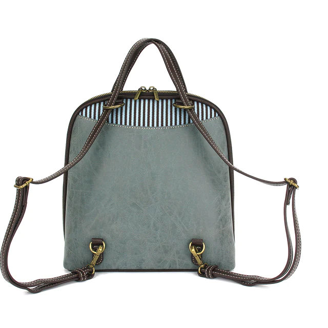 cute convertible leather purse backpack Chala Convertible Backpack Purse - Sand Dollar