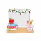White Board for Teacher Personalized Ornament - Mellow Monkey