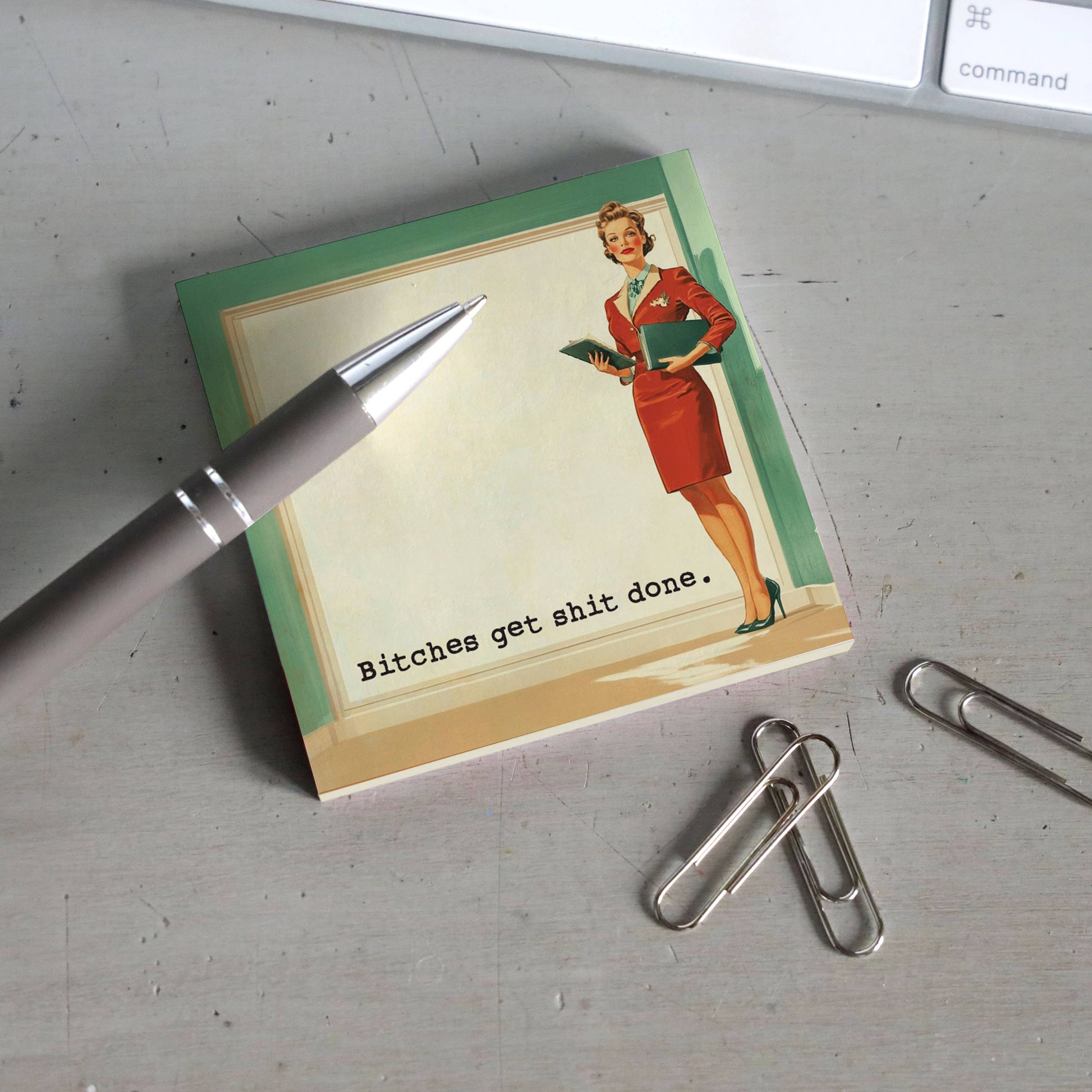 Bitches Get Shit Done - Sticky Note Pad - Mellow Monkey