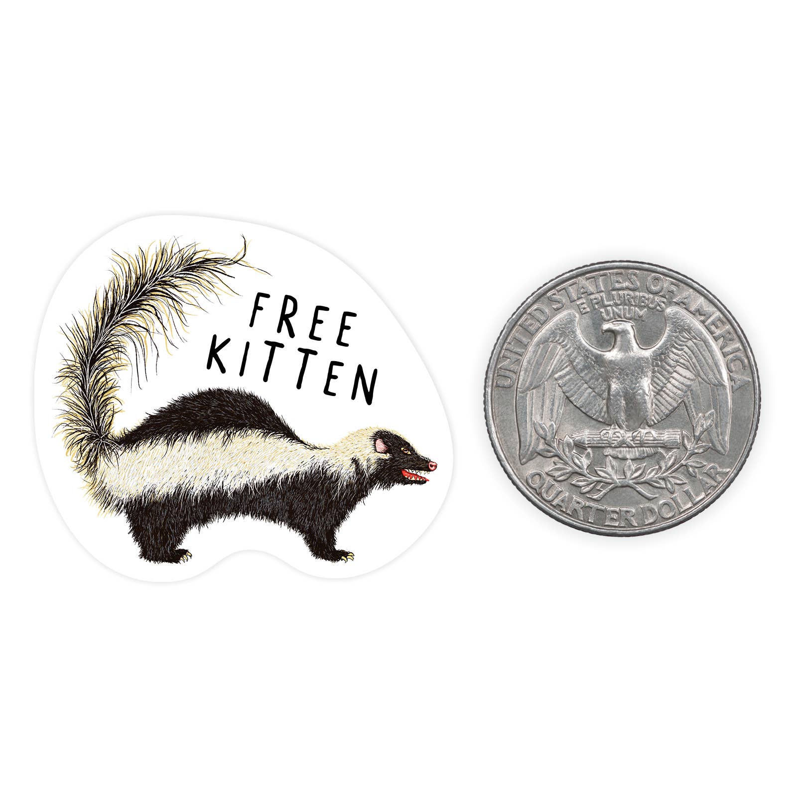 Free Kitten - Mini Sticker #20 - Mellow Monkey