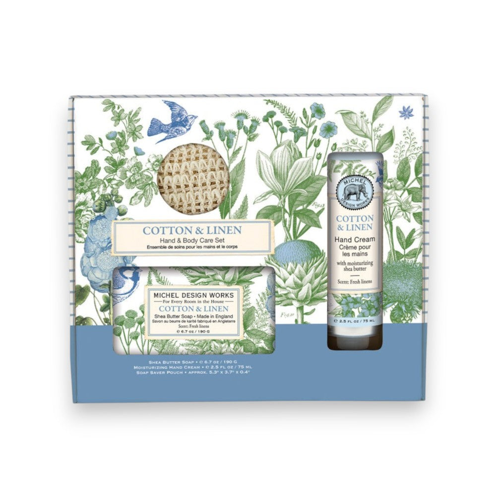 Michel Design Works Cotton & Linen Hand & Body Care Set - Mellow Monkey