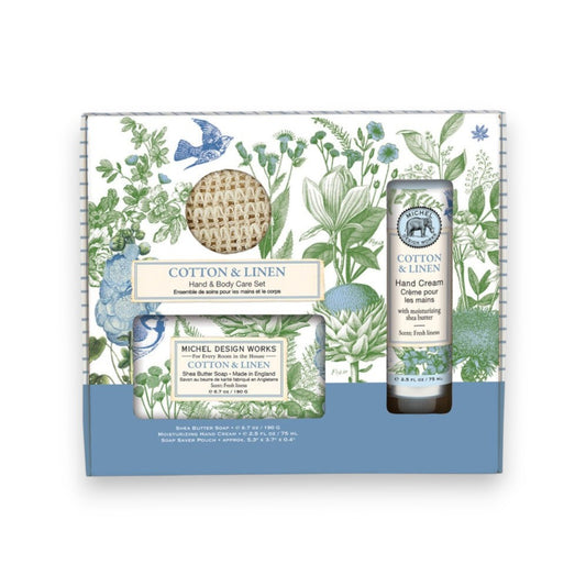 Michel Design Works Cotton & Linen Hand & Body Care Set - Mellow Monkey