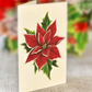 Birch Poinsettia - Pop-Up Flower Bouquet Greeting Card - Mellow Monkey