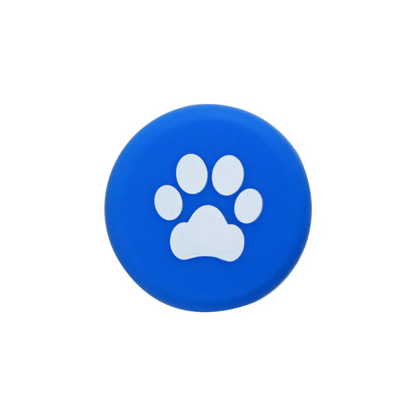 Paw Print - Blue and White - Capabunga Wine Bottle Top Seal - Mellow Monkey