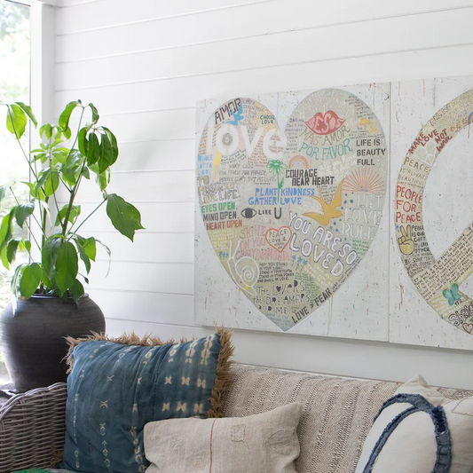 Sugarboo - Choose Love - Gallery Wrap Wall Art - 12-in - White - Mellow Monkey