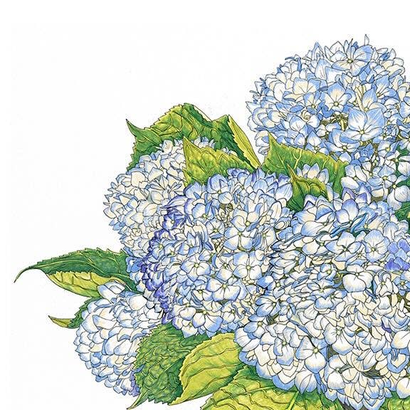 Tea Towel - Nantucket Blooms - 28-in - Made in Connecticut - Mellow Monkey