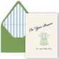 On Your Shower for Your Baby Boy - Romper - New Baby Greeting Card - Mellow Monkey
