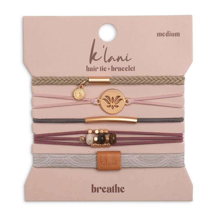 Breathe - Hair Tie Bracelets - Medium - Mellow Monkey