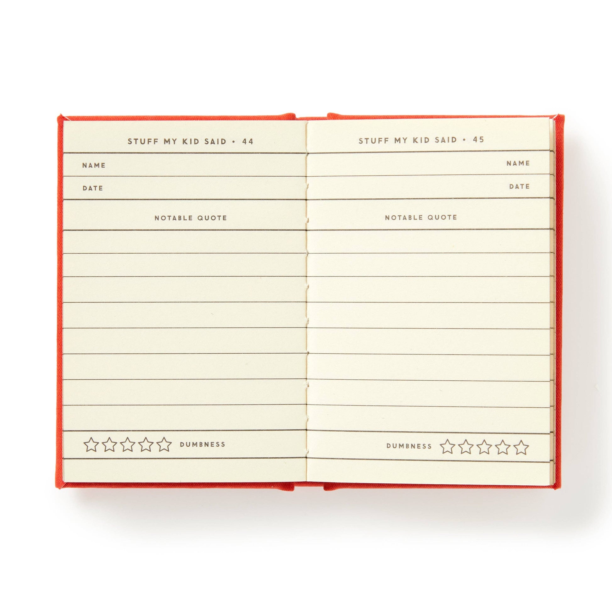 Dumb Things My Kid Said Tiny Diary - Brass Monkey - Mellow Monkey