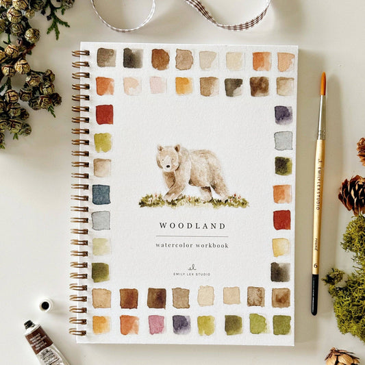 Woodland Watercolor Workbook - Mellow Monkey