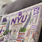 New York University (NYU) Collegiate Zip Pouch - Mellow Monkey