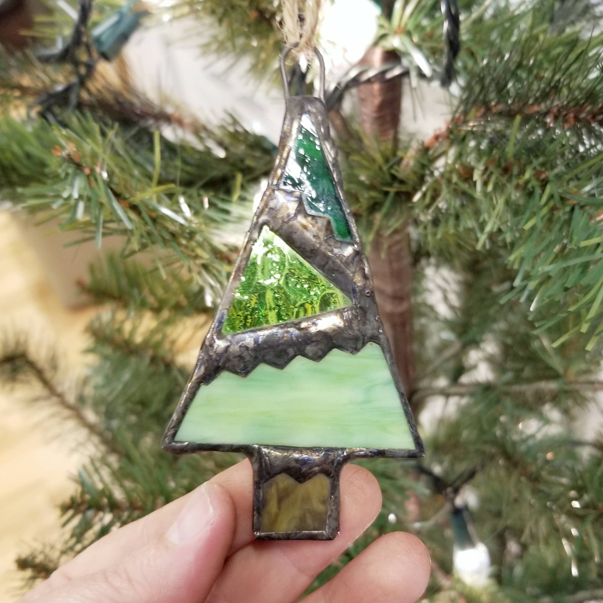 Stained Glass Tree Ornament: Asymmetrical - Mellow Monkey