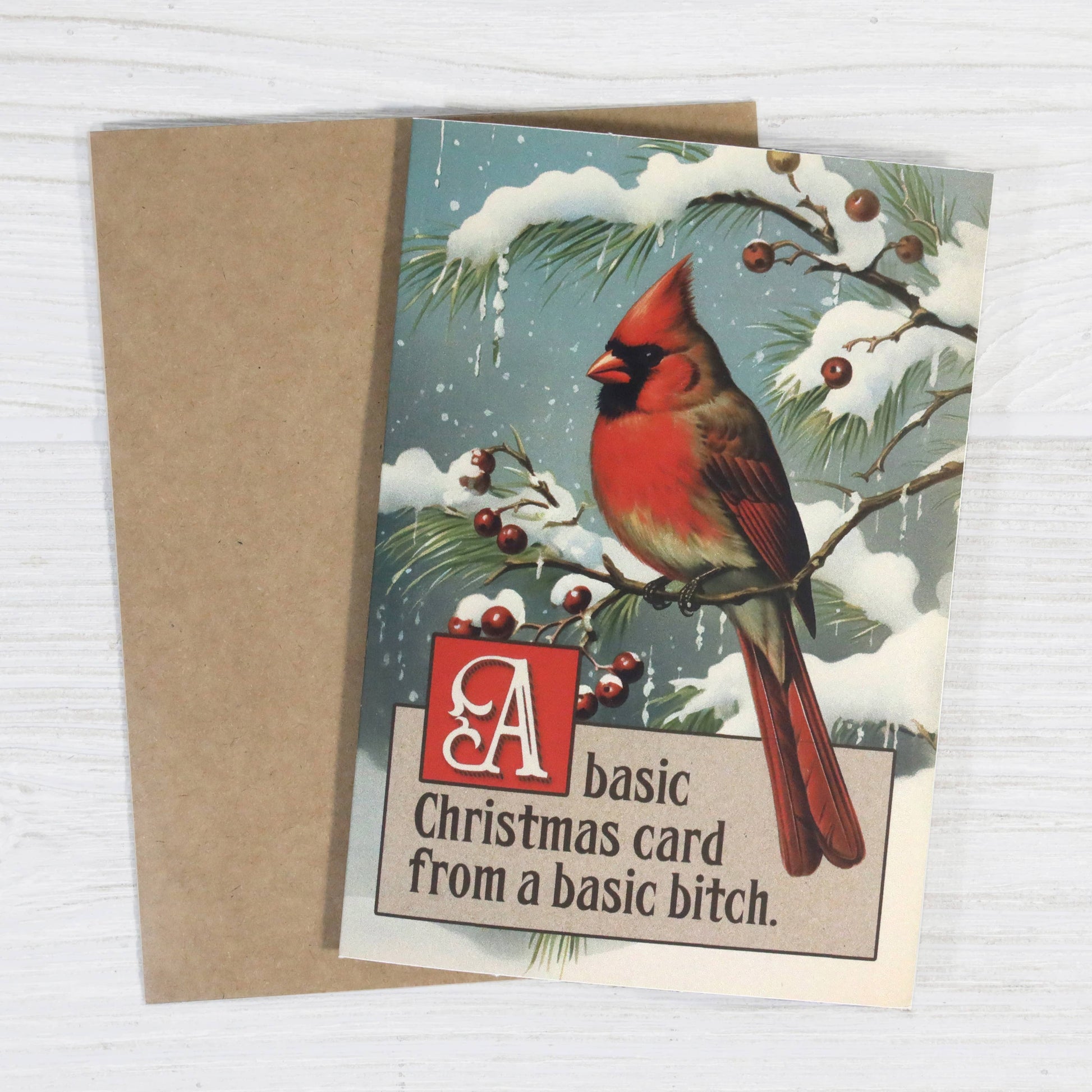 A Basic Christmas Card From a Basic Bitch - Mellow Monkey