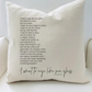 I Want To Age Like Sea Glass - Natural Canvas Down Filled Pillow -20-in - Mellow Monkey