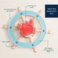 Itzy Captain™ - Bath Nautical Spinner - Mellow Monkey