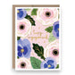 Happy Engagement Floral - Greeting Card - Mellow Monkey