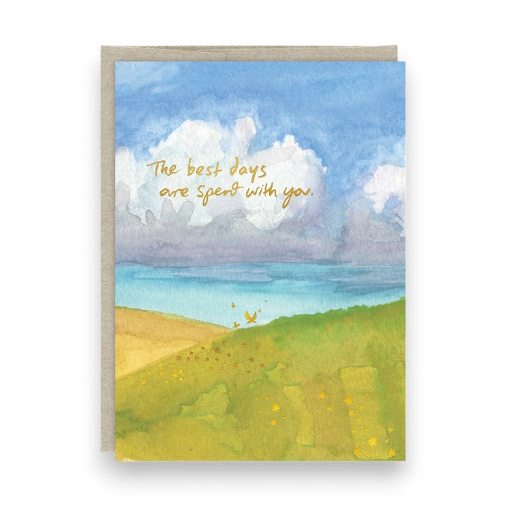 The Best Days Are Spent With You - Birthday Greeting Card - Mellow Monkey