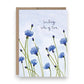 Sending Lots Of Love (Cornflower) - Sympathy Greeting Card - Mellow Monkey