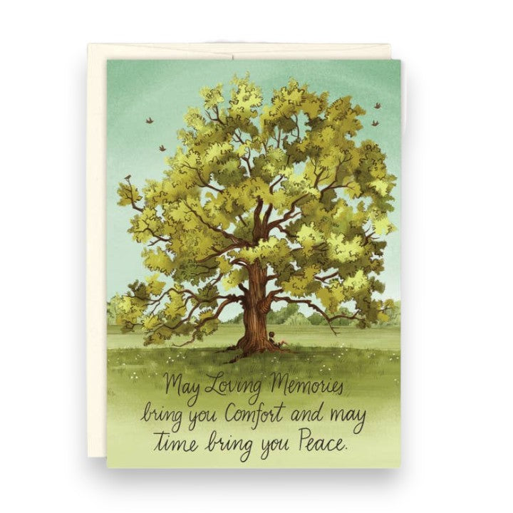 May Loving Memories Bring You Comfort And May Time Bring You Peace - Sympathy Greeting Card - Mellow Monkey