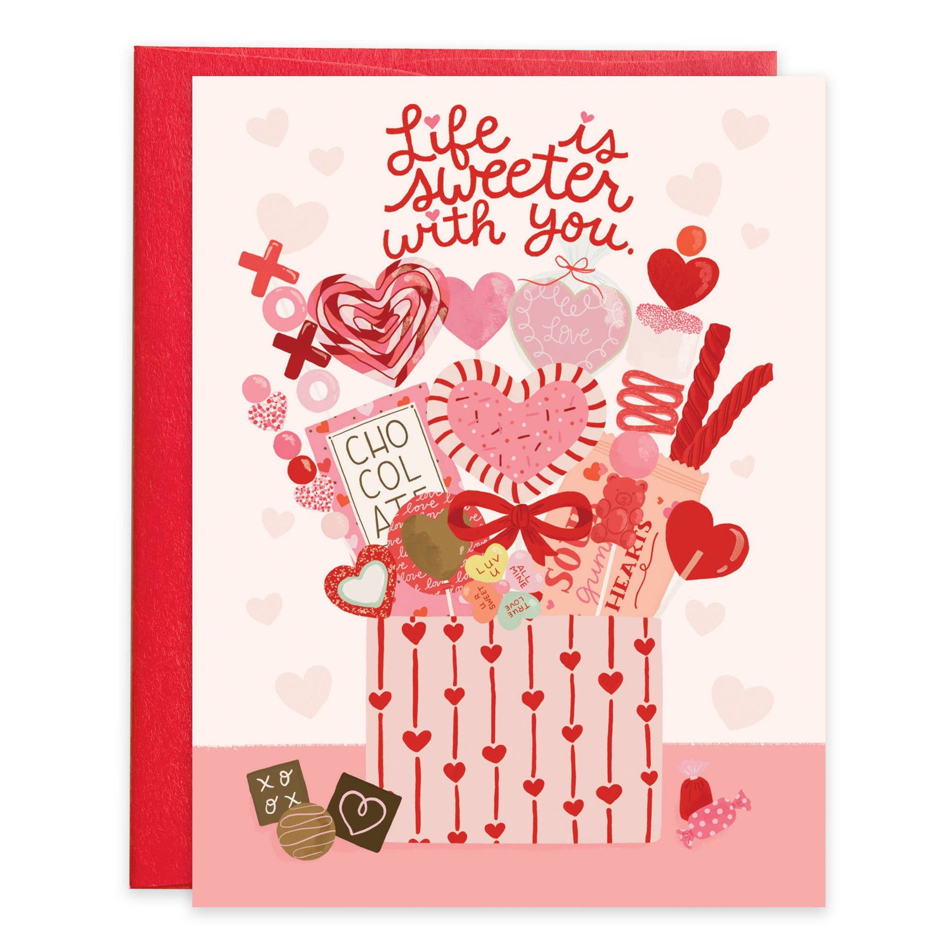 Valentine Greeting Card - Sweets - Mellow Monkey