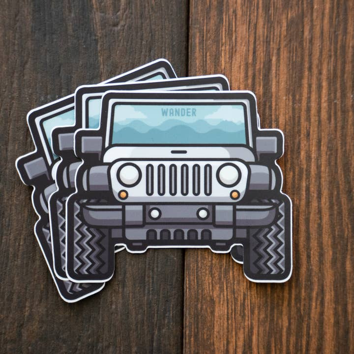 Jeep Travel Sticker - Mellow Monkey