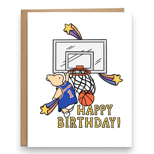 NYC Basketball Birthday Card