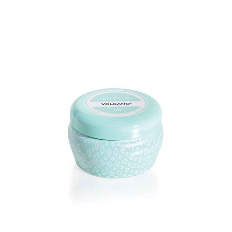 Volcano - Aqua Signature Printed Mini Tin Candle - 3-oz. - Mellow Monkey