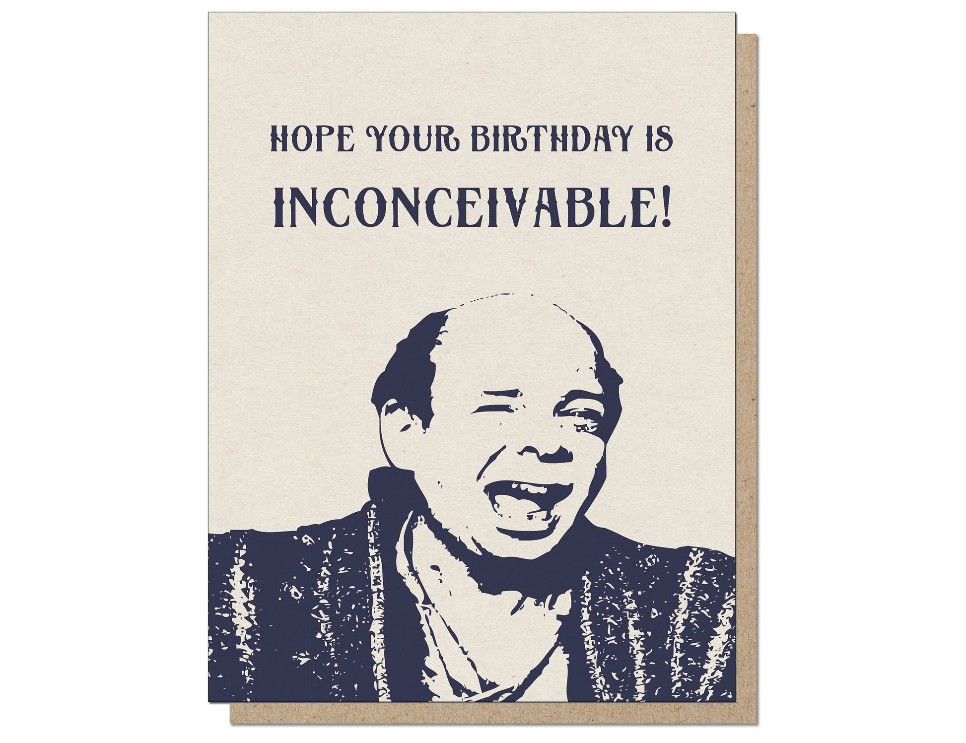 Hope Your Birthday Is Inconceivable Birthday Greeting Card - Mellow Monkey