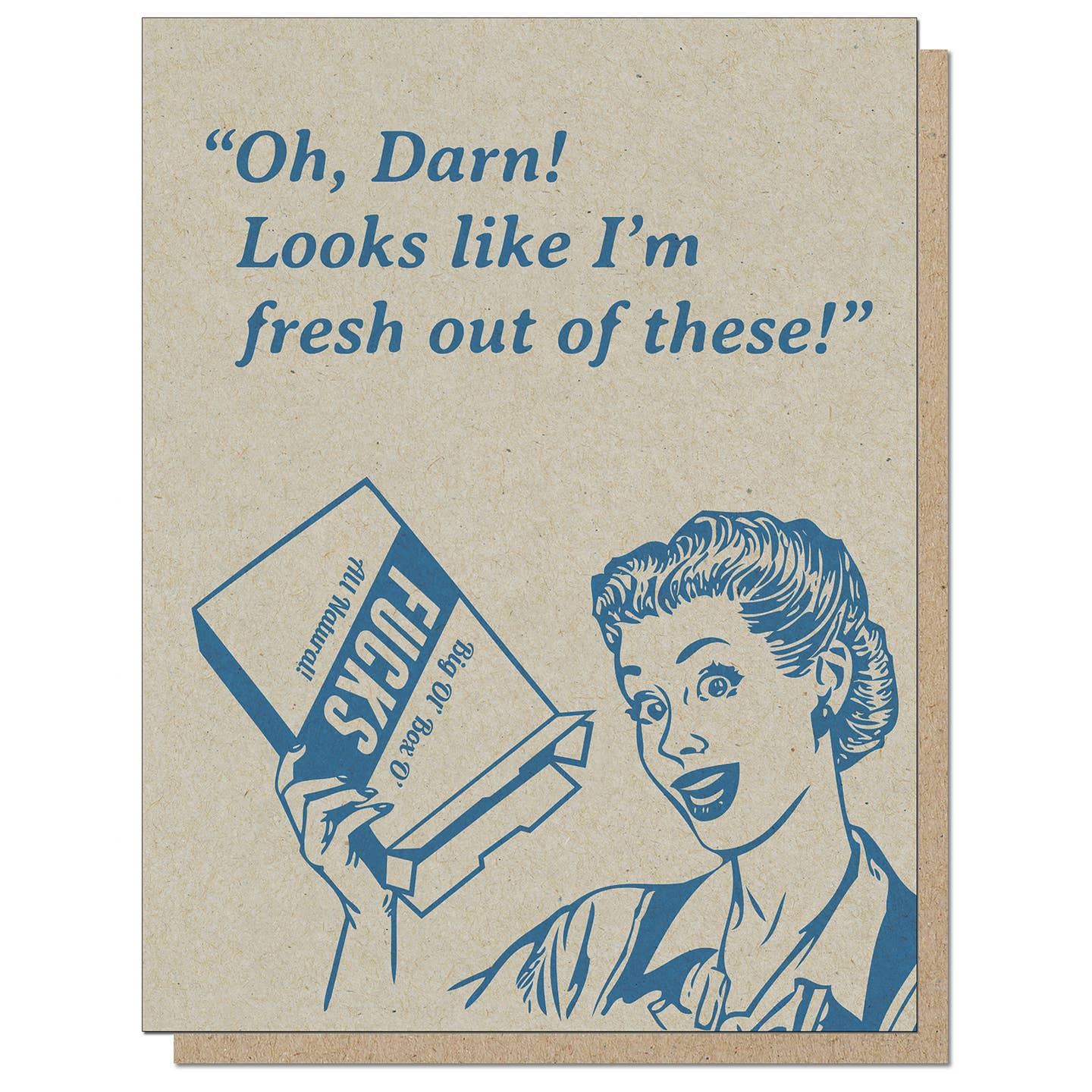 Fresh Out of These - Greeting Card - Mellow Monkey