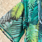 Tropical Leaf Print Chiffon Kimono - Mellow Monkey