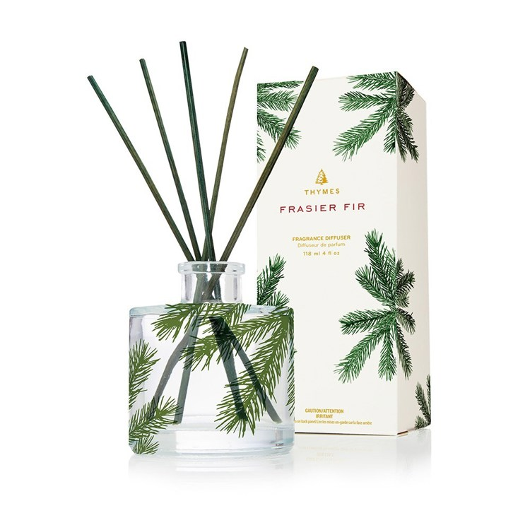 Thymes Frasier Fir Reed Diffuser, Pine Needle Design - 7.75-oz - Mellow Monkey