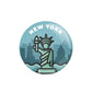 New York- Pin Back Button - 1-1/2-in - Mellow Monkey