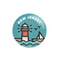 New Jersey - Pin Back Button - 1-1/2-in - Mellow Monkey